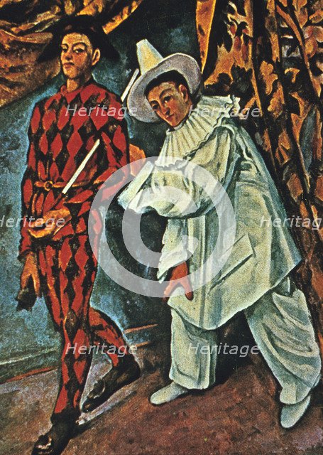 'Arlequin et Pierrot', 1888. Artist: Paul Cezanne