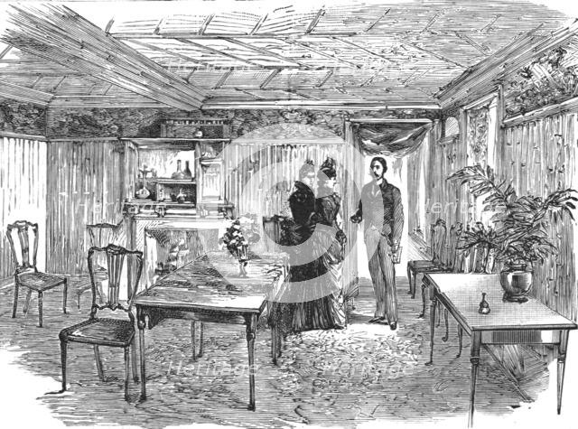 ''The new quarters of the Lyric Club, Coventry Street, W. The Bamboo Room', 1888. Creator: Unknown.