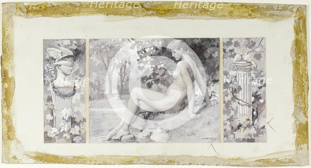 She Bathes Unseen, 1885. Creator: Will H. Low.