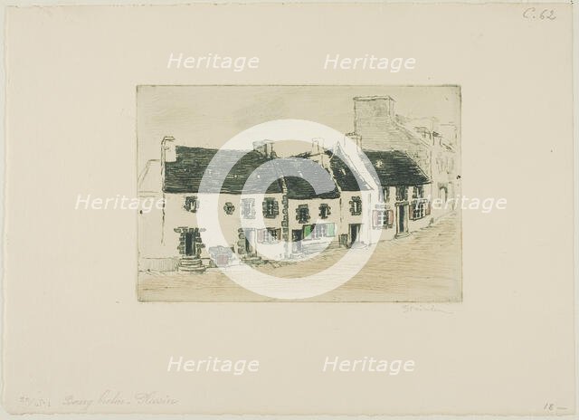 Breton Market Town, Plestin, 1902. Creator: Theophile Alexandre Steinlen.