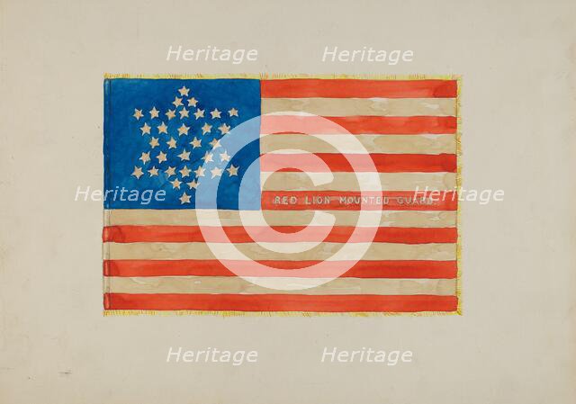 Flag: Civil War, c. 1936. Creator: Edward Grant.
