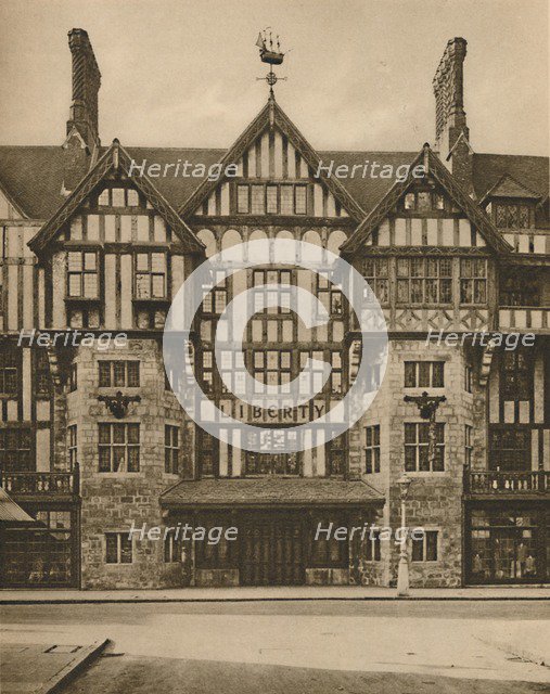'Part of Liberty's Tudor Building in Great Marlborough Street', c1935. Creator: Joel.