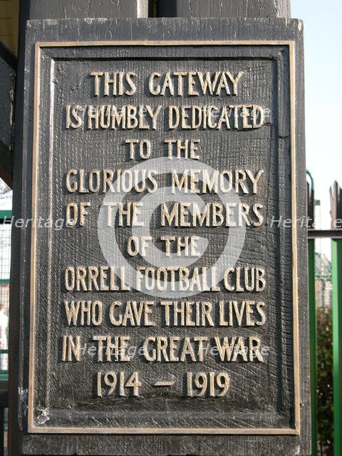Orrell Mount Park, Memorial Lych Gate, Orrell, Sefton, 2003-2007. Creator: Simon Inglis.