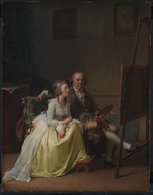 The Artist and his Wife Rosine, née Dorschel, 1791. Creator: Jens Juel.