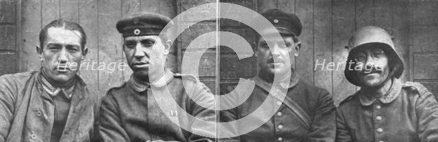 'Les succes Britanniques, entre Arras et Lens; Types de soldats allemands faits prisonniers..., 1917 Creator: Unknown.