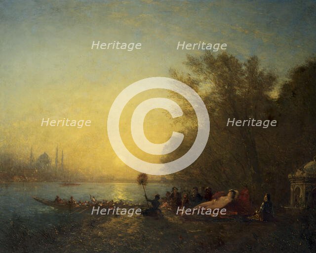 Constantinople, le repos de la sultane. Creator: Felix Francois Georges Philibert Ziem.