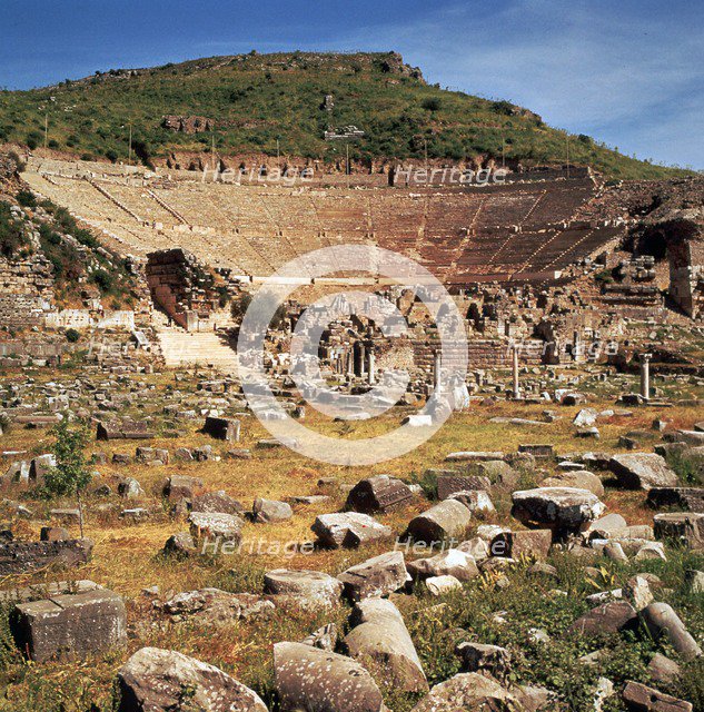 Greek theatre at Ephesus, 1st century BC. Artist: Unknown