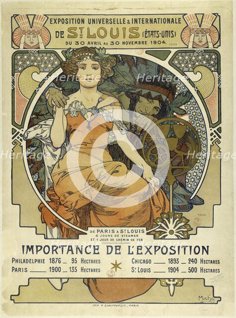 Exposition universelle et internationale de St. Louis (Etats-Unis), 1903. Creator: Mucha, Alfons Marie (1860-1939).