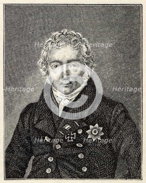 Portrait of Friedrich von Motz (1775-1830). Creator: Anonymous.