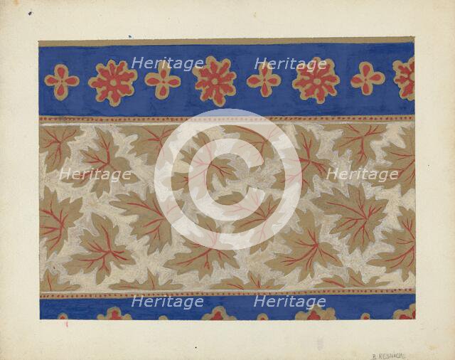 Wall Paper, 1935/1942. Creator: Benjamin Resnick.