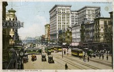 Canal Street, New Orleans, USA, c1912. Artist: Unknown