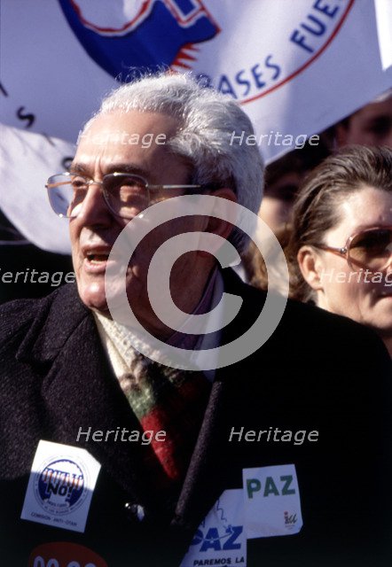 Marcelino Camacho (1918-2010), Spanish politician and syndicalist,  1991 portrait.