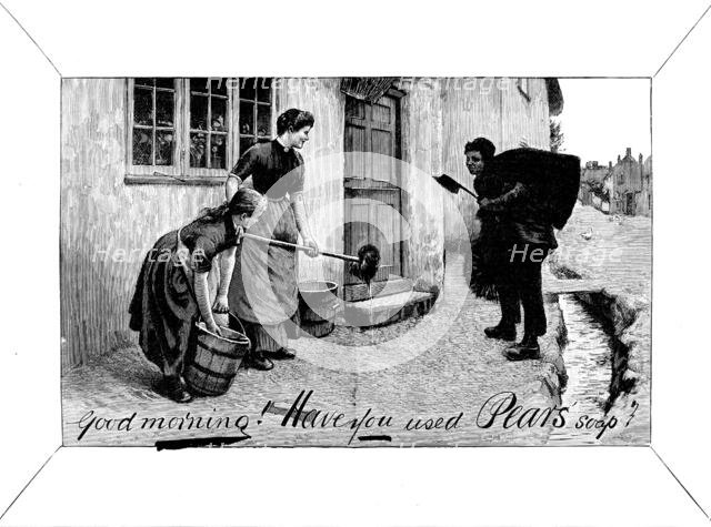 Advertisement for Pears’ Soap, 1890. Creator: Unknown.