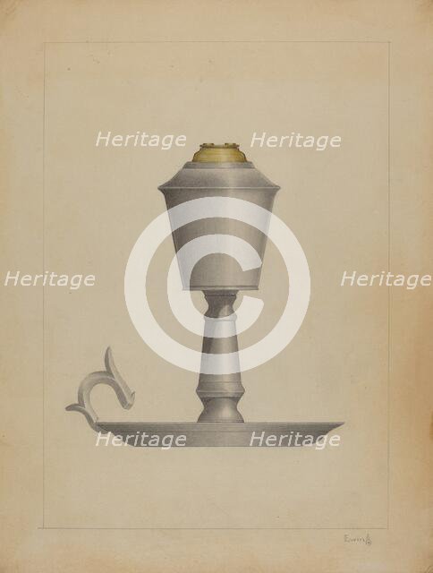 Lamp, c. 1936. Creator: Burton Ewing.