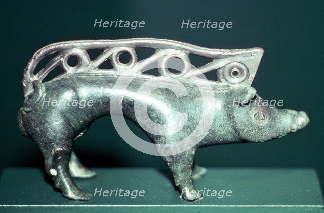 Celtic bronze boar. Artist: Unknown