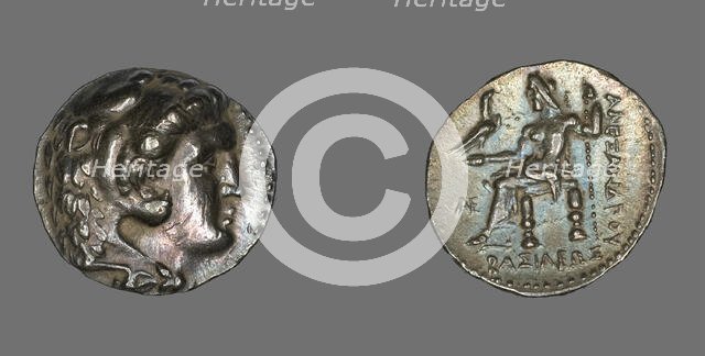 Tetradrachm (Coin) Portraying Alexander the Great as Herakles, 336-323 BCE. Creator: Unknown.