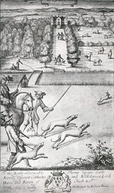 'Coursing with Grayhounds', late 17th century, (1911). Creator: S G.