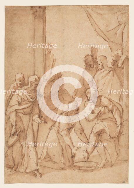 Christ Washing the Disciples’ Feet, 1582/84. Creator: Giovanni Balducci.