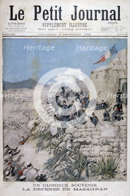 The defence of Mazagran, Algeria, 1896. Artist: Henri Meyer