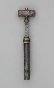 Wheellock Spanner with Powder Measure, Europe, 17th century. Creator: Unknown.
