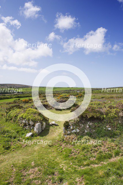 Chysauster Ancient Village, Cornwall, c2016. Artist: James O Davies.