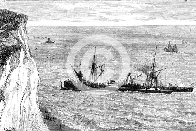 The Flamingo ashore at St. Margaret's Bay, near the South Foreland, 1881. Creator: Unknown.