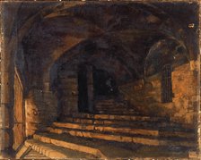 Vaults of the Hotel-Dieu, 11–1876. Creator: Gabrielle Masson.