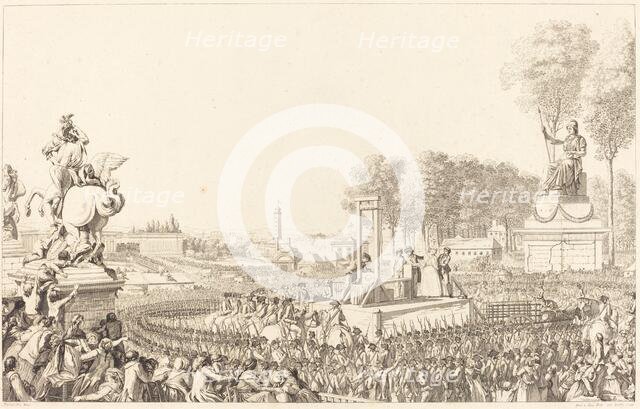 Journee du 16 octobre 1793, la morte de Marie-Antoinette, probably 1794. Creator: Antoine Jean Duclos.