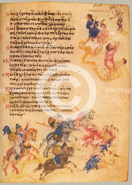 The Chludov Psalter. Psalm 105, ca 850.