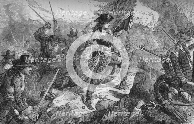 'Churchill Before Maestricht', 24 June 1673, (c1880). Artists: Unknown, John Churchill, 1st Duke of Marlborough.