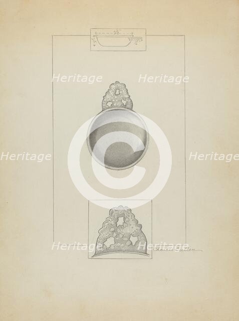 Pewter Porringer, c. 1936. Creator: Charles Cullen.