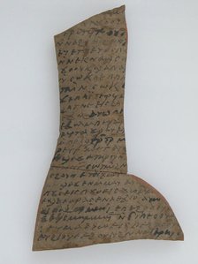 Ostrakon with Biblical Text, Coptic, 600. Creator: Unknown.