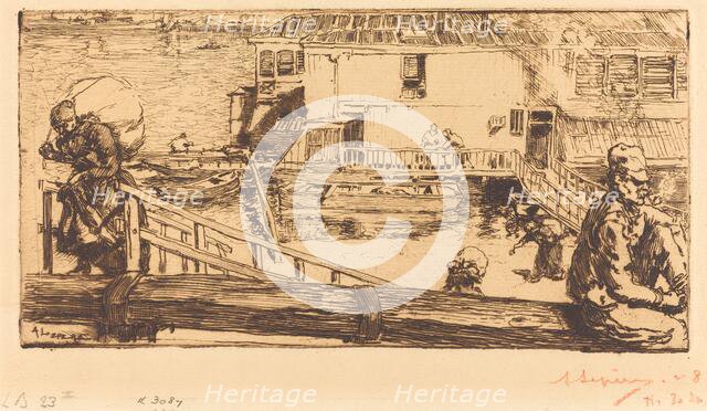 The Wash-house (Le lavoir), 1891. Creator: Auguste Lepere.