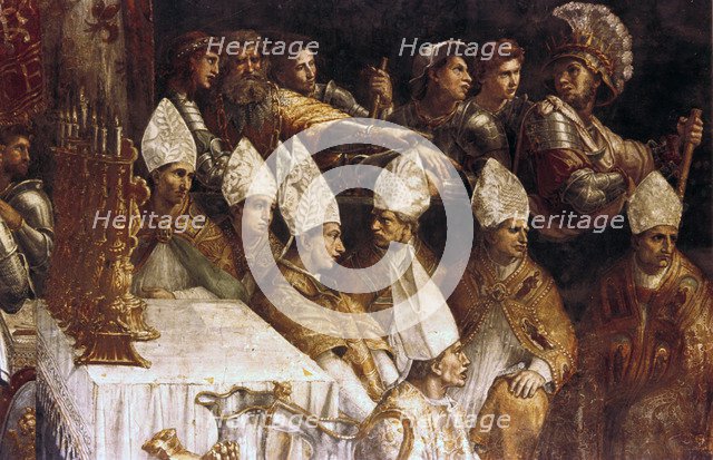 'The Crowning of Charlemagne' (detail), c1514. Artist: Raphael
