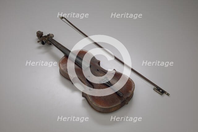 Violin played by the enslaved man Jesse Burke, 1850-1860. Creator: Unknown.