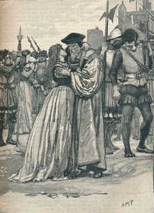 The parting of Sir Thomas More and his daughter, 1535 (1905). Artist: Unknown.