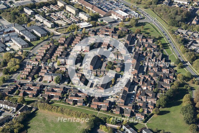 Housing estate in Stewards, Harlow, Essex, 2018. Creator: Damian Grady.