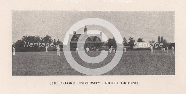 The Parks, cricket ground of Oxford University, 1912. Artist: Hills and Saunders.