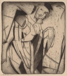 Figure in Glass, 1916-1917. Creator: Arthur Davies.