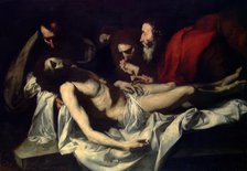 The Entombment. Copy after Ribera, 1879. Creator: Hans Heyerdahl.