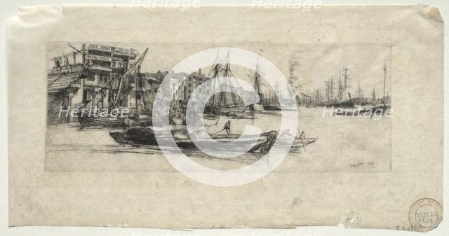 Thames Warehouse, 1859. Creator: James McNeill Whistler (American, 1834-1903).