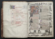 The Gotha Missal: Fol. 10v, Text , c. 1375. Creator: Master of the Boqueteaux (French); Workshop, and.