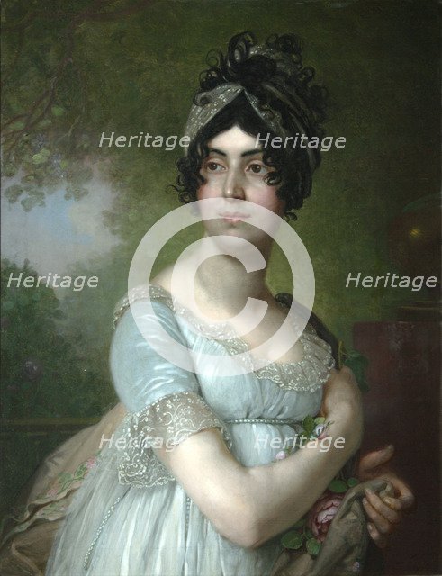 Portrait of Darya Semyonovna Yakovleva, 1801. Artist: Borovikovsky, Vladimir Lukich (1757-1825)