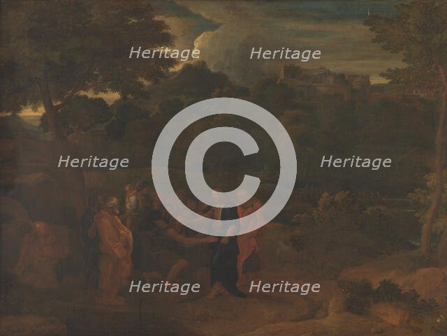 The Healing of the Two Blind Men at Jericho, 1600-1699. Creator: Nicolas Poussin.