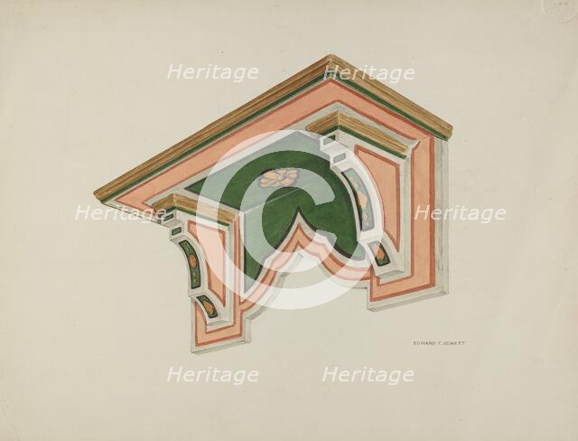 Wall Bracket (Eccleasiastical), 1939. Creator: Edward Jewett.
