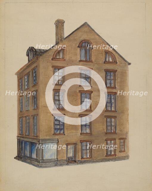 Corner of Pearl and John Streets, 1935/1942. Creator: Unknown.