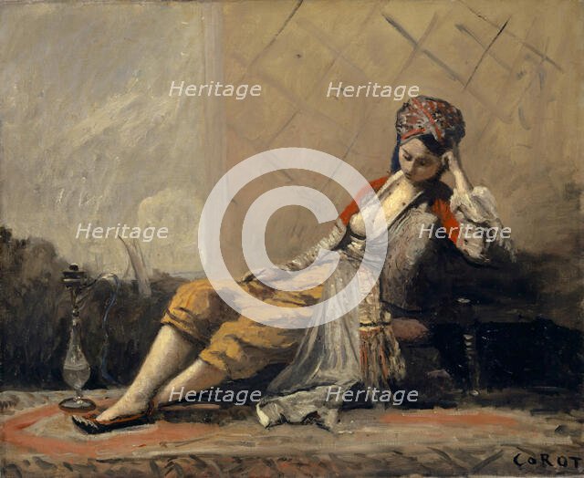 Odalisque, 1872-1873. Creator: Corot, Jean-Baptiste Camille (1796-1875).