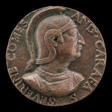 Andrea Caraffa, died 1526, Count of Santa Severina and Viceroy of Naples [obverse], early 16th centu Creator: Unknown.