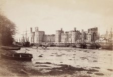 Caernarvon Castle from the West, between 1870 and 1880. Creator: James Valentine.
