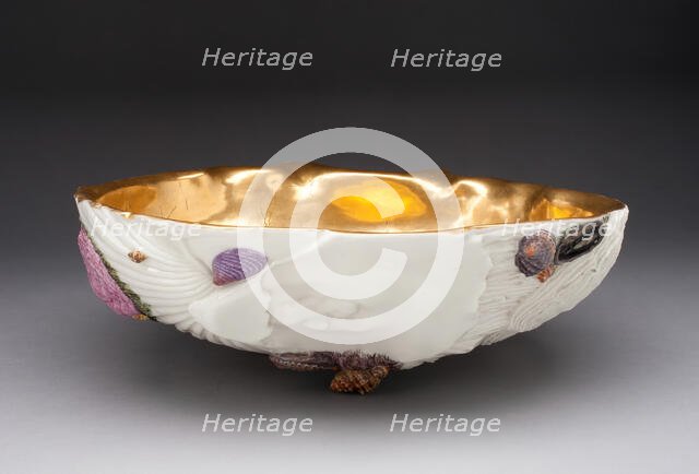 Basin, Capodimonte, c. 1745. Creators: Capodimonte Porcelain Manufactory, Giuseppe Gricci.